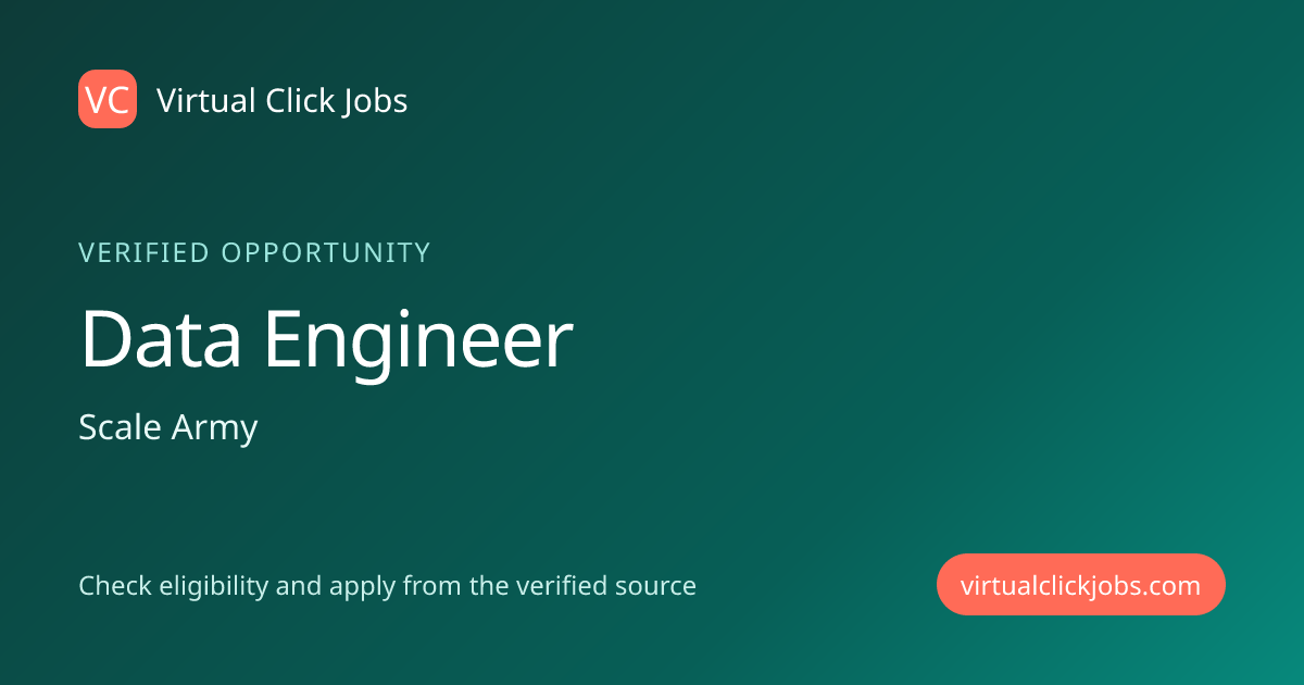 Data Engineer at Scale Army